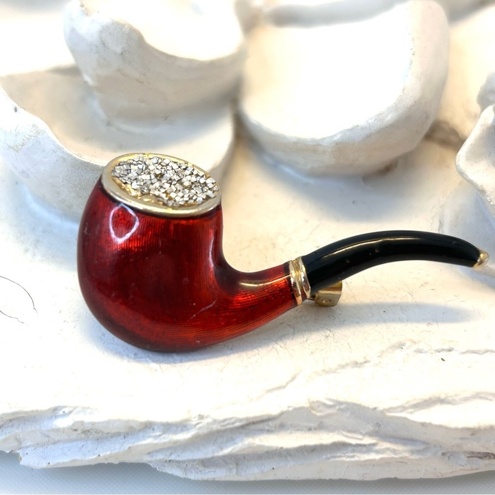 Pipe Brooch Fashion Jewelry Pin 2” Brooch Unisex